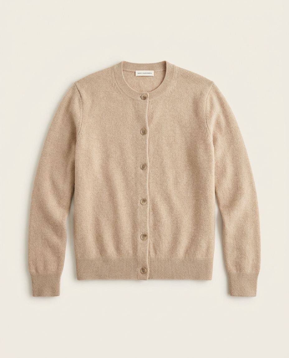 Flat pack-shot of a cardigan